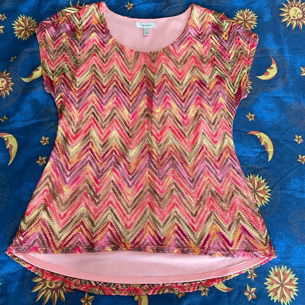 DressBarn L crochet top